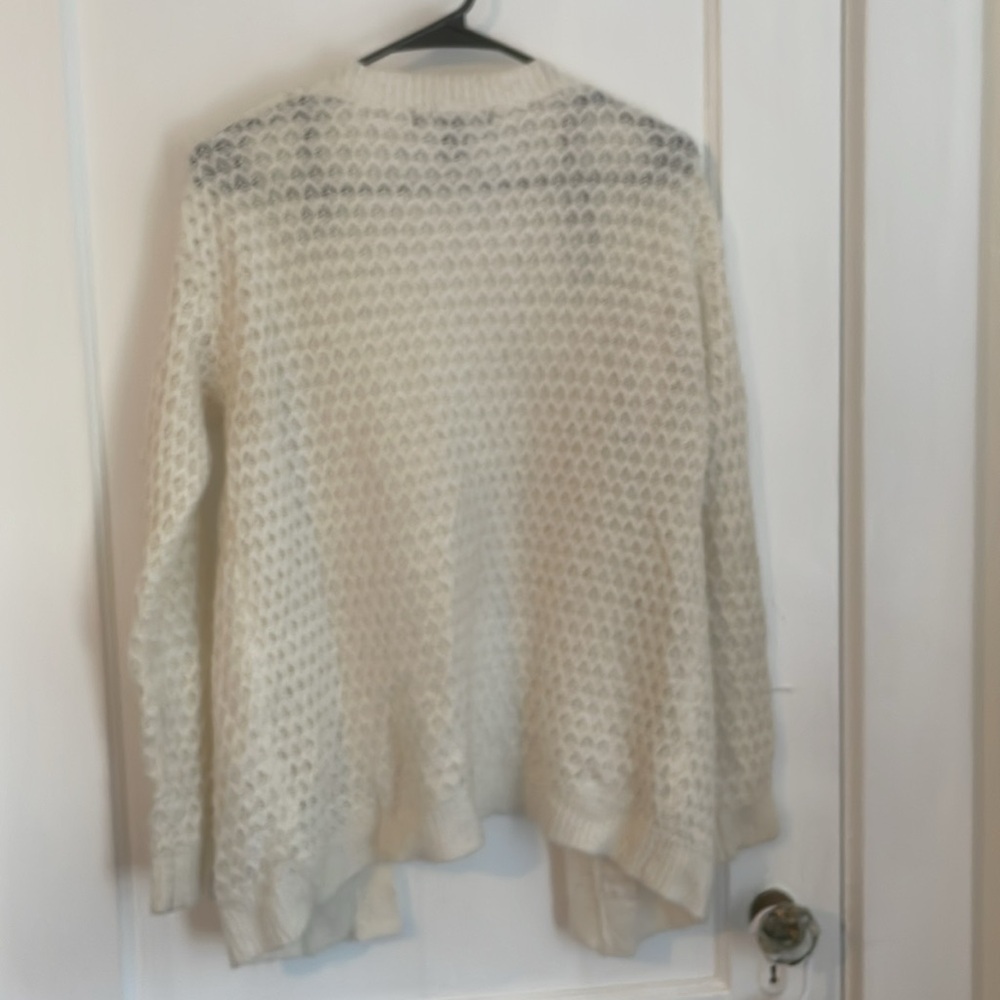 Forever 21 White Knit Cardigan with pockets - Picture 3 of 3